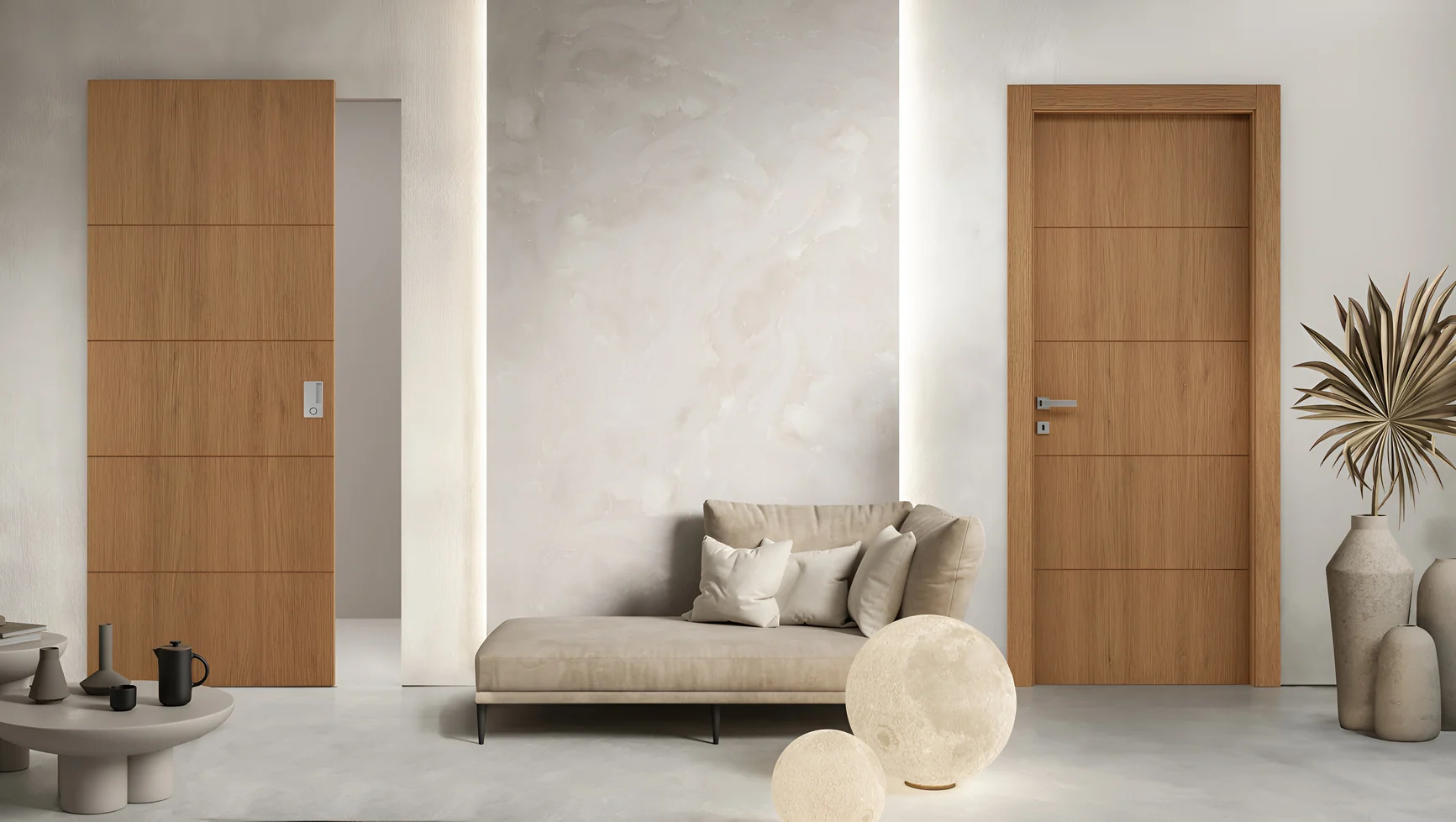 Porta interna in rovere, collezione Ceti