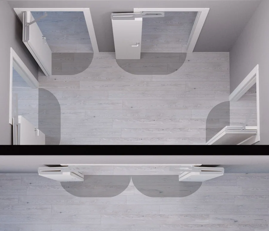 Spazio sviluppato dalle porte COMPACT.