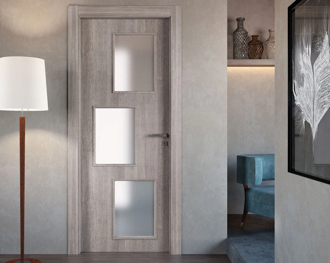Porta interna V33 — Sfinestrate
