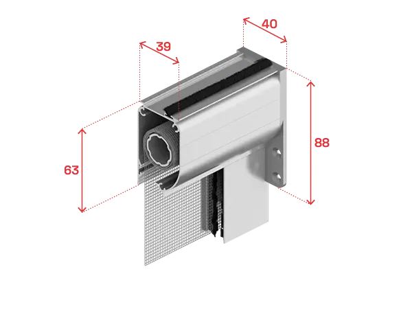 Piastra singola (disponibile su richiesta), e cassonetto da 40mm – Bikitver