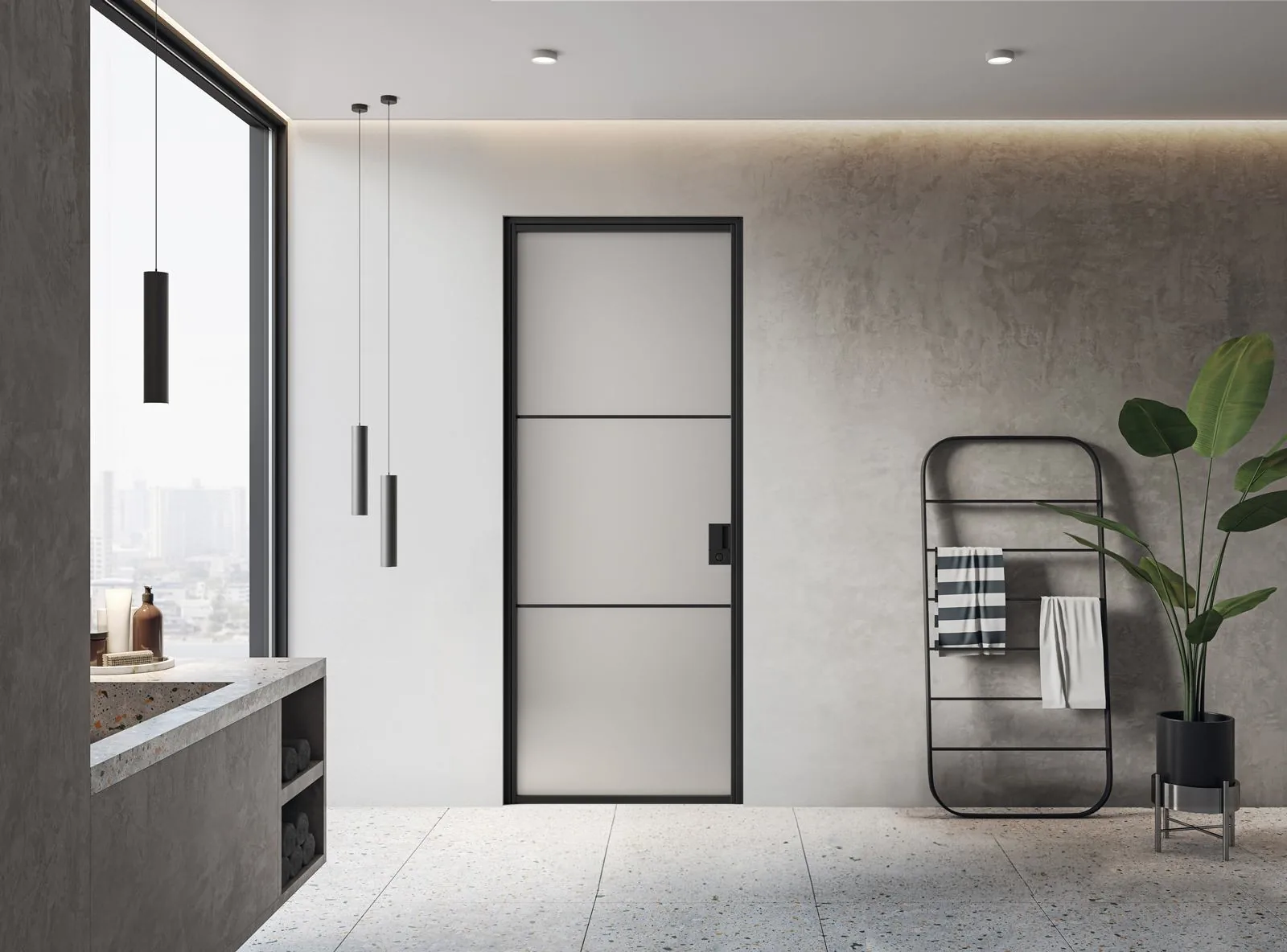 Porta interna Loft — Cristallo
